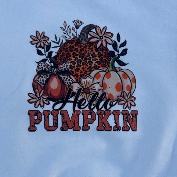 White 'Hello Pumpkin' women’s Sweater - Picture 2 of 2